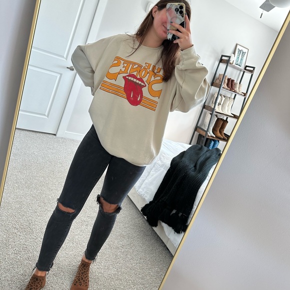 The Rolling Stones Oversized Graphic Sweatshirt - Picture 2 of 9